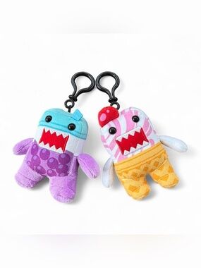 Domo Dessert Plush Keychain Duo